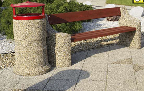 <span style="font-weight: 700;">Бетонные скамейки и урны</span>